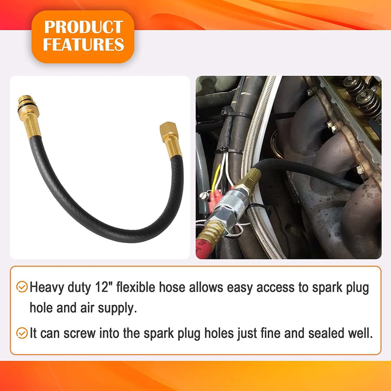 19700 Valve Holder Heavy-Duty 12" Flexible Hose for 14 and 18 Millimeter Threads