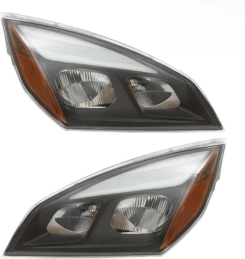 Full LED Headlights Headlamps Left Right for Freightliner Cascadia 2018-2022