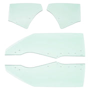 DURAFORCE Quarter Side Window Glass for Chevy Chevelle Malibu 1970-1972 2 Door 4 Pcs