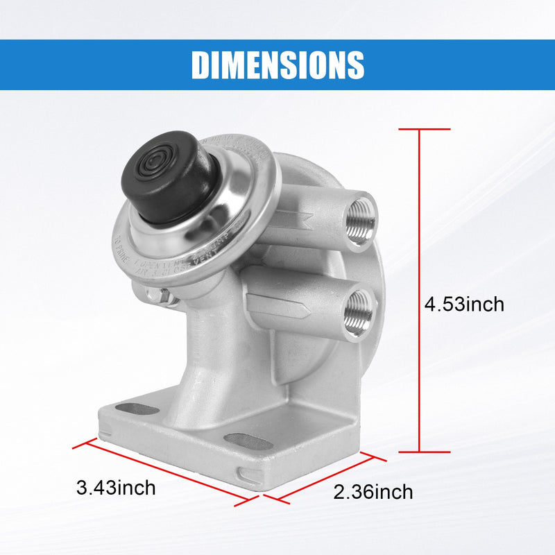 Diesel Fuel Filter Mounting Base Hand Priming Pump M16X1.5MM 1-14 Spin On