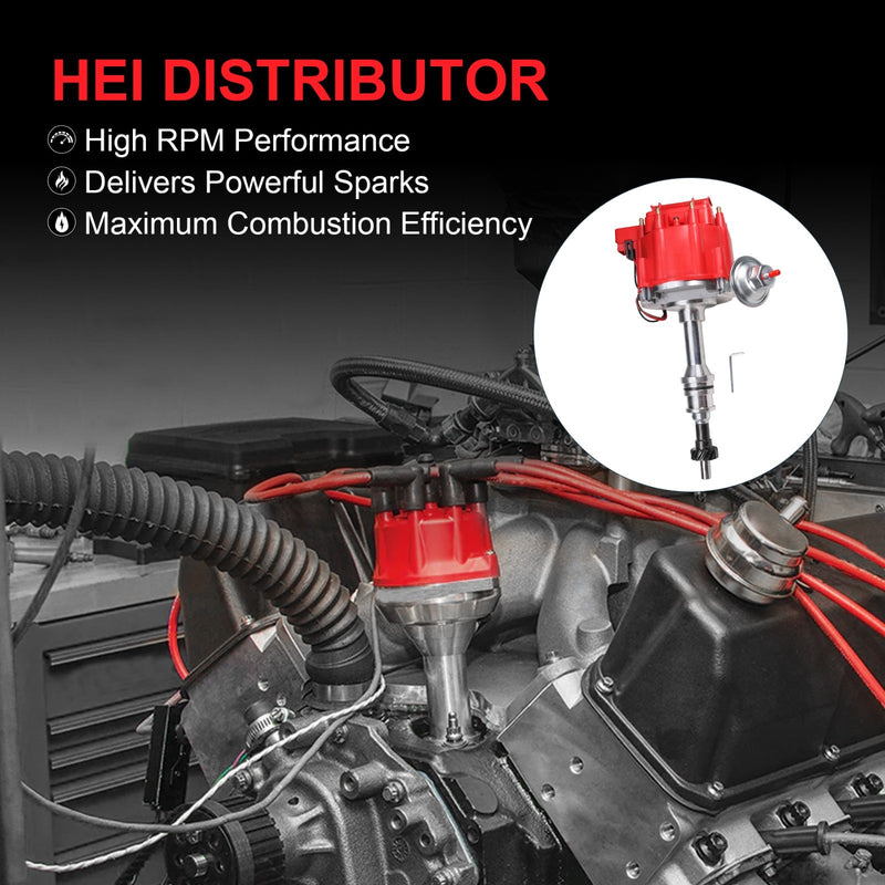 HEI Distributor for Ford 429 400 460 351C 351M with Module 65,000 KV Coil
