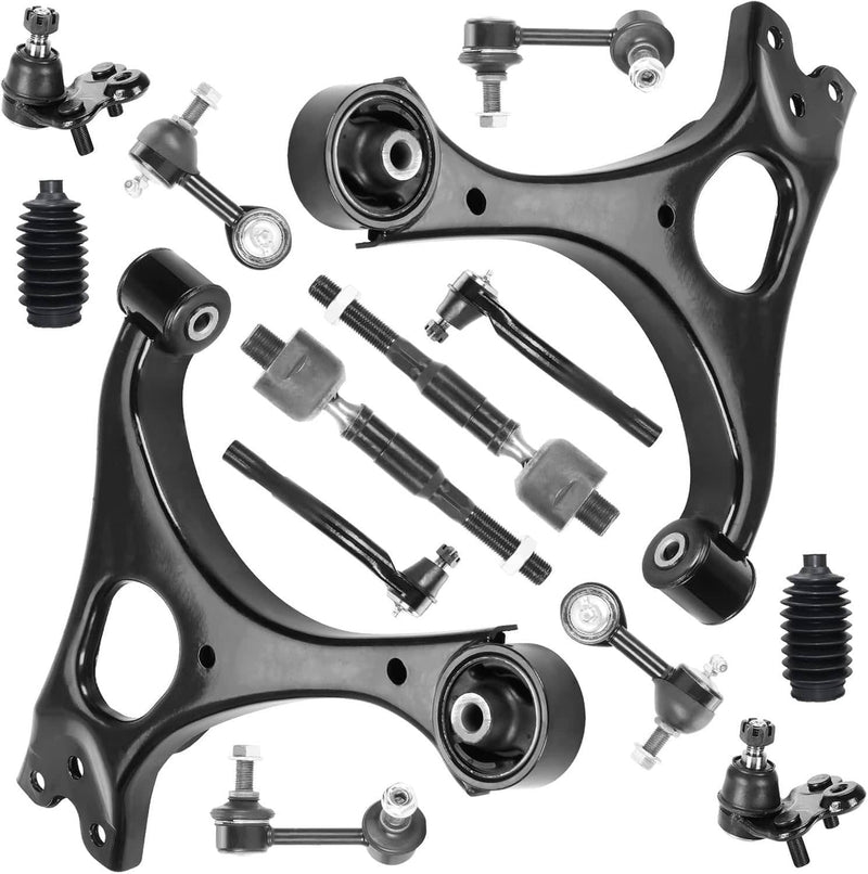 Front Lower Control Arms Ball Joint Sway Bars Tie Rods for Honda Civic 06-11