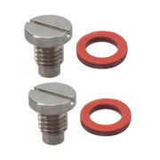 DURAFORCE Slot Head Drain Fill Plug Screw & Gasket Kit for Yamaha Outboards Lower Unit 2Pc