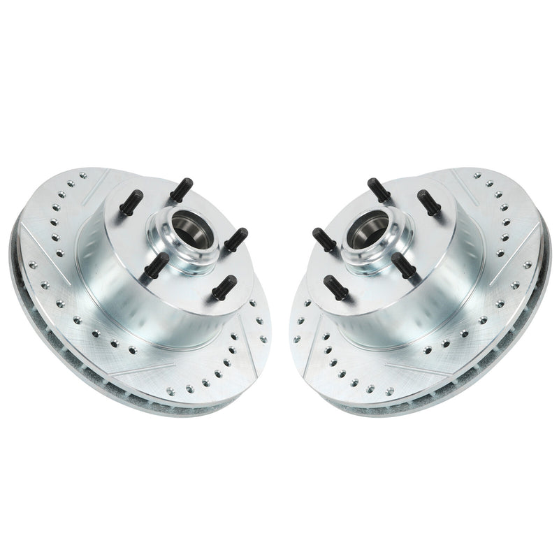 Body Disc Brake Conversion Kit 9" Booster Drilled Rotors for GM A F X 1964-72