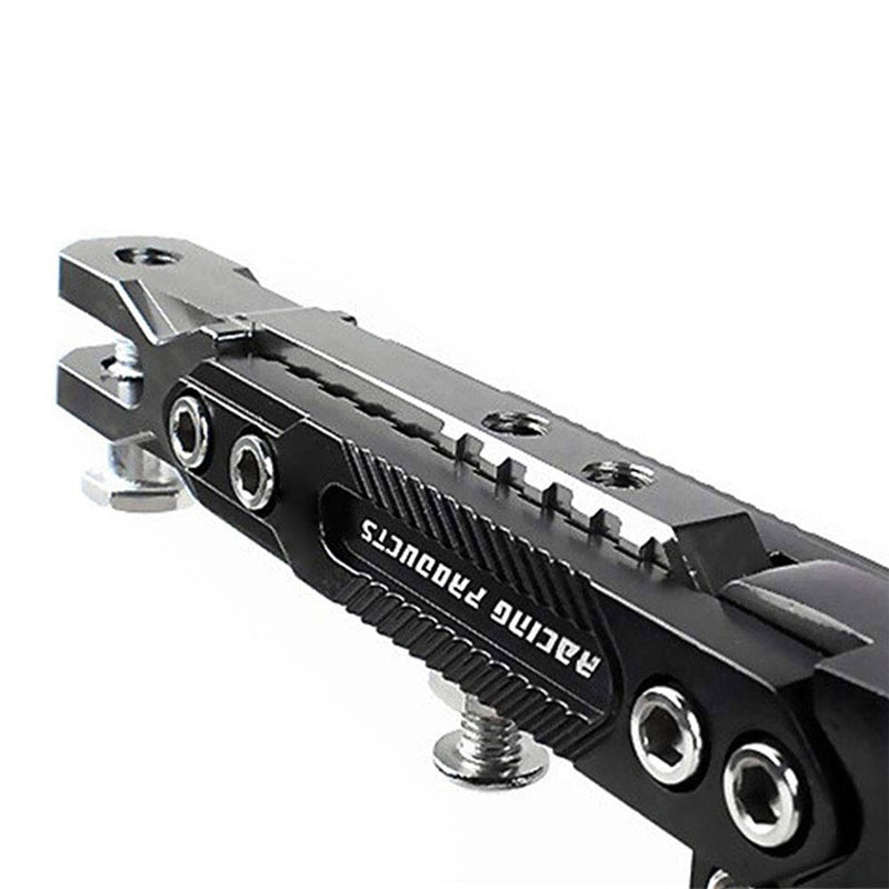 Black CNC Aluminum Motorcycle Adjustable Kickstand Foot Side Stand Support