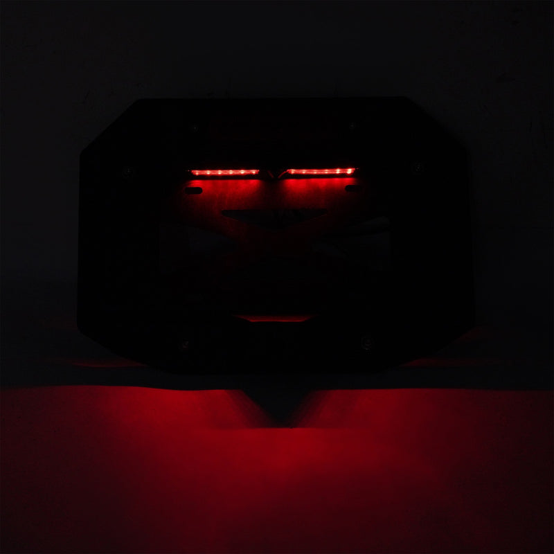 Spare Tire License Plate With Third Brake Light for Jeep Wrangler JK 2007-2018