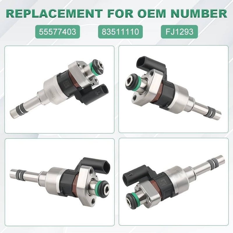 55577403 Fuel Injectors 4Pcs for 2017-2019 Chevrolet Cruze Malibu 1.4L 1.5L Turb