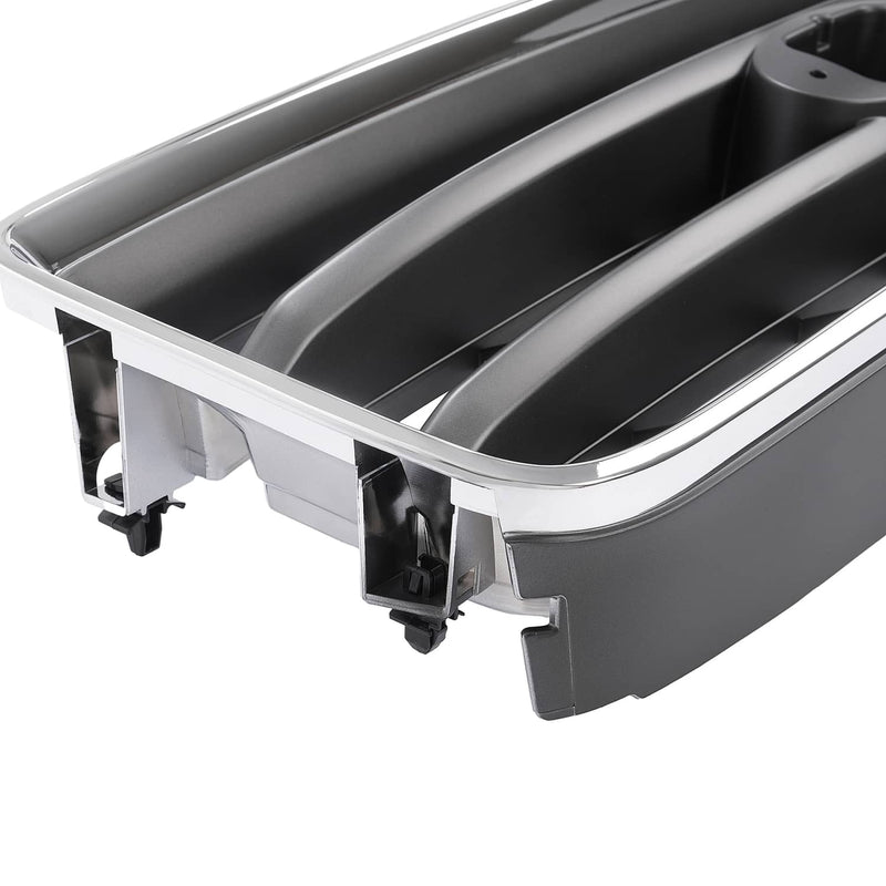 DURAFORCE Front Chrome Shell Grille with Gray Insert for Subaru Forester 2003-2005