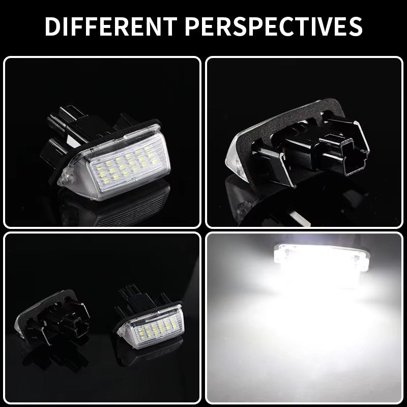 2X Rear LED License Plate Light for Toyota Camry Yaris Highlander Avalon Prius
