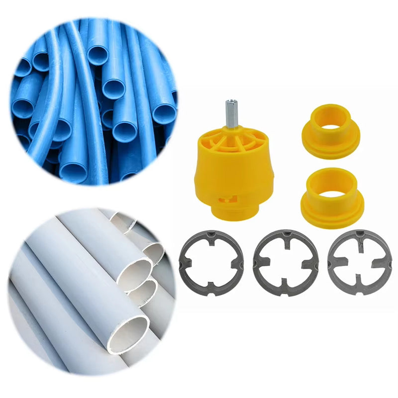 PVC Thread Maker Tool Pipe Threader Plumbing Tool with 3 Dies for Electric Drill