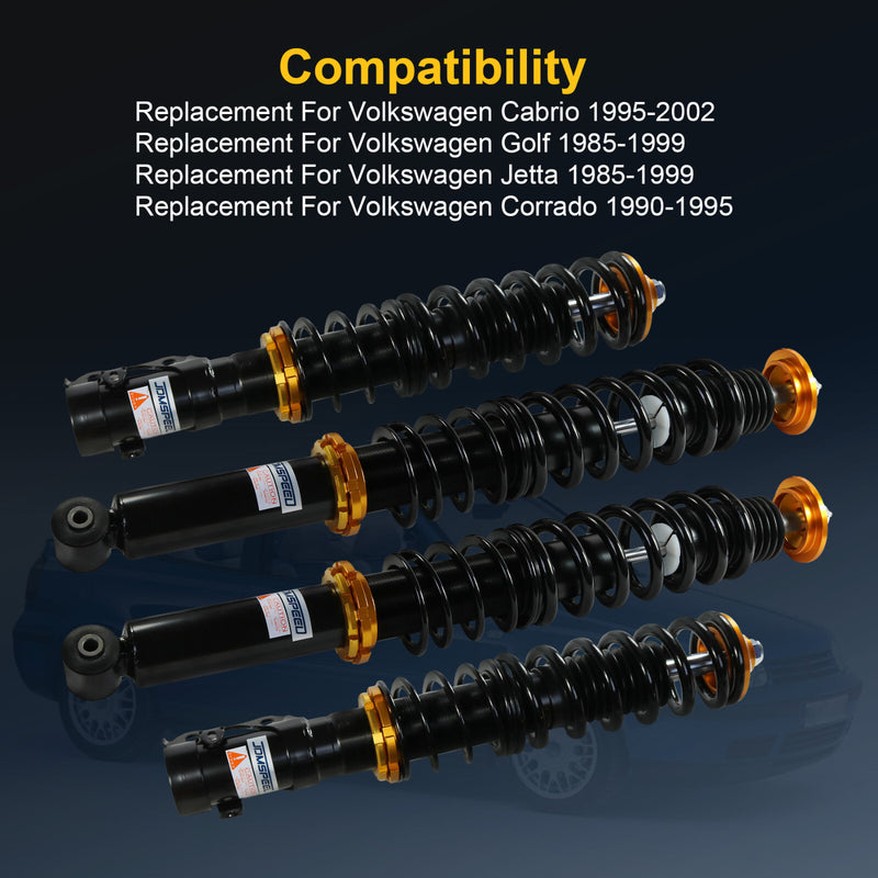 Lowering Suspension Coilover Kit for VW MK2 Vento MK3 Golf Jetta Struts