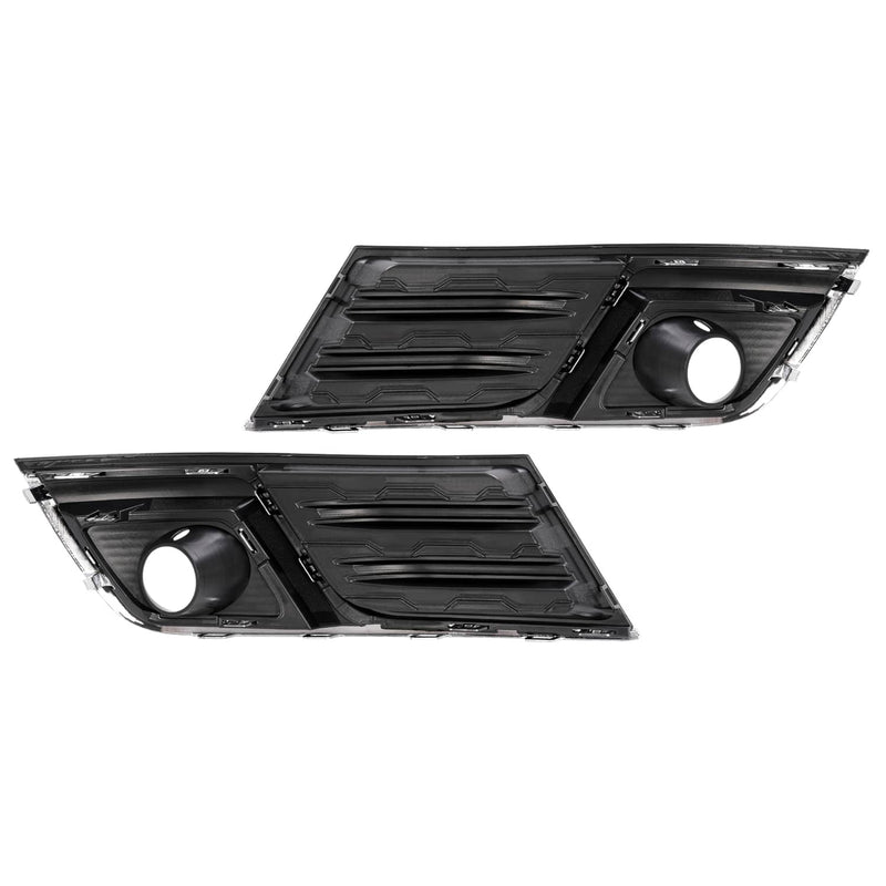 DURAFORCE GM1039150 Fog Light Bezel Trim Covers for Chevrolet Traverse 2013-2017 Pair
