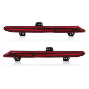 DURAFORCE Rear Bumper Lamp Red LED Reflector Tail Light for Honda Accord 2018 2019-2022