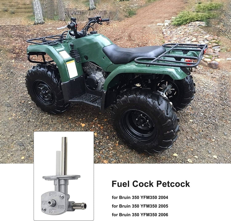 Fuel Valve Petcock Tank Switch and Lever Screw for Yamaha Grizzly YFM660 02-08