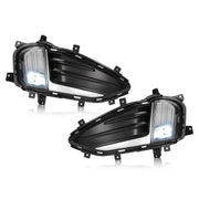 DURAFORCE LED Front Bumper Fog Lights Lamp Kit for Ford Edge 2019-2024 Cover Bezel 2PCS