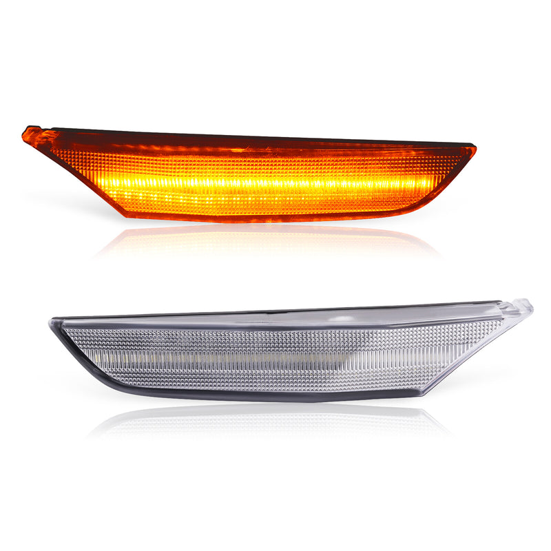 Pair Front Bumper Signal LED Side Marker Light for Infiniti G35 2003-2006