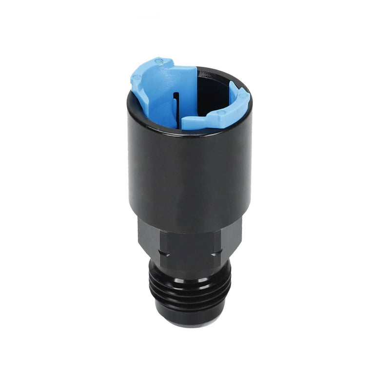 Black -6AN AN6 Fuel Adapter Fitting to 3/8 GM Quick Connect LS Clip Female