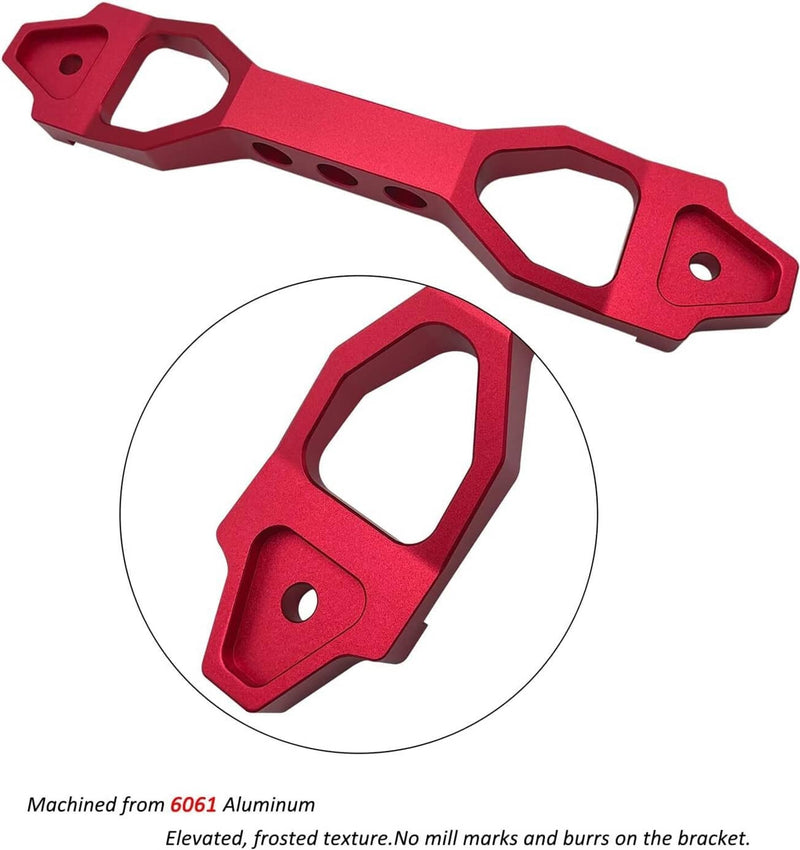 Aluminum Car Battery Tie Down Mount Bracket Brace Bar & 10 Inch J Bolts