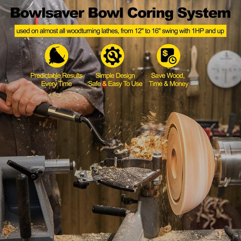 Bowlsaver Bowl Coring System for Woodcut Bowlsaver Complete System