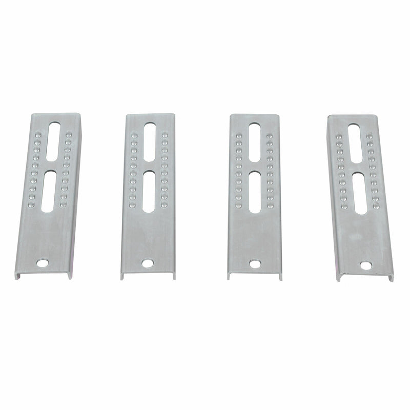 8PCS 10" Galvanized Swivel Boat Trailer Vertical Bunk Board Brackets Bolster