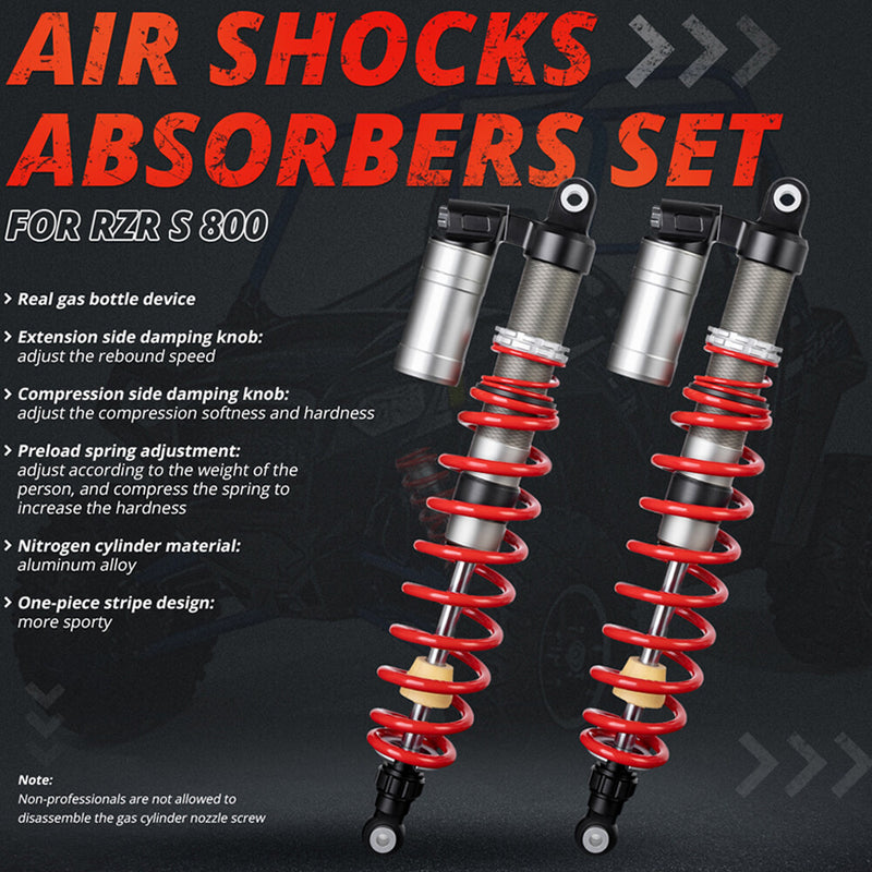 For 2009-2014 Polaris RZR 800 S Pair Front Shocks Absorbers Adjustable UTV