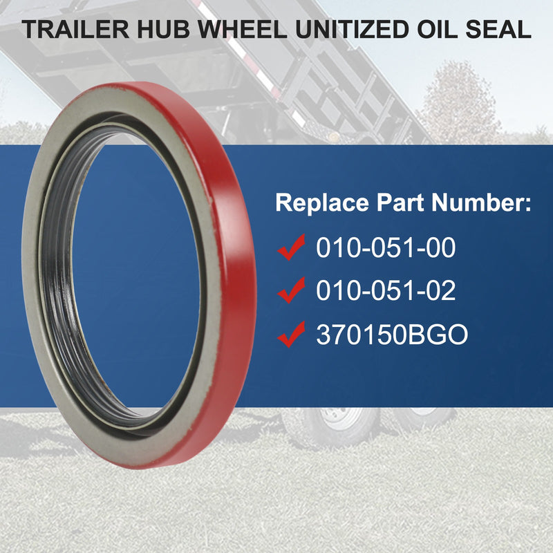 4Pcs Oil Seal Replacement for Dexter 010-051-00 Grease 9K 10K Trailer Axle