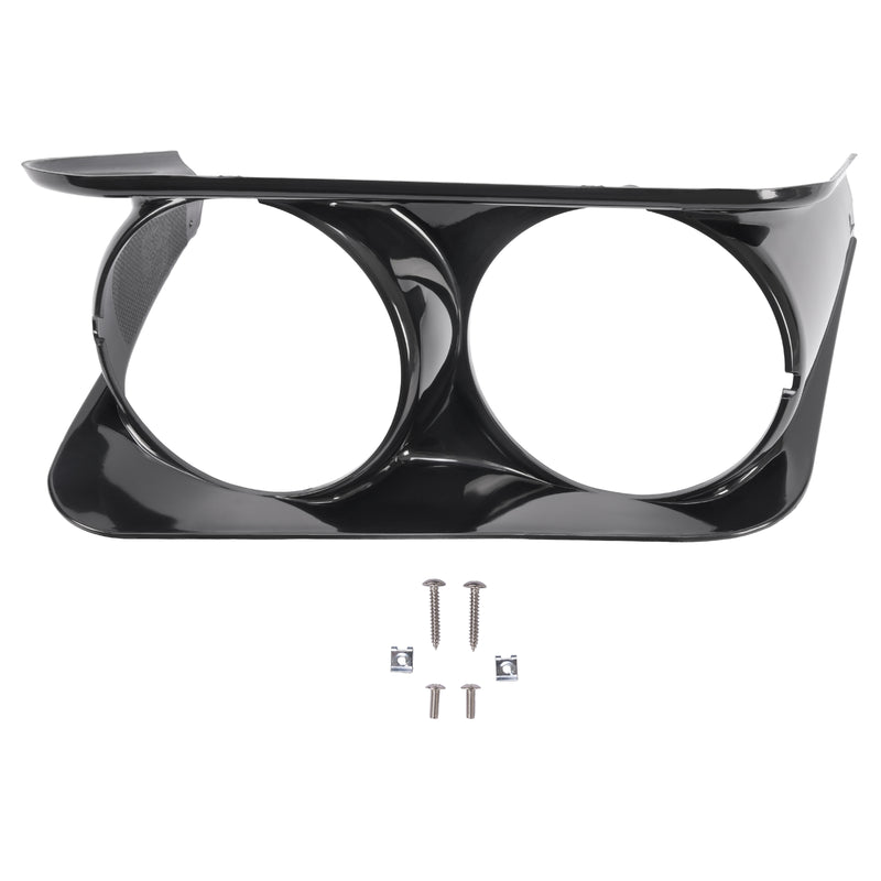 Black Headlight Bezel Trim Driver Side LH for Chevrolet C3 Corvette 1968-1982