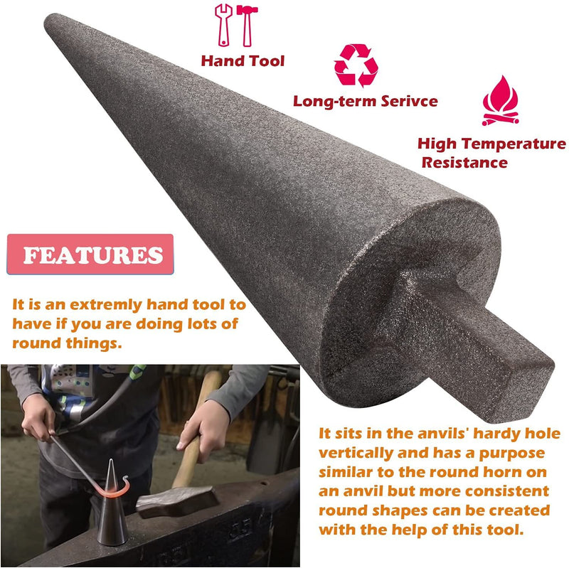 Blacksmith Anvil Mandrel Metal Forming Cone 1 Inch Hardy Steel