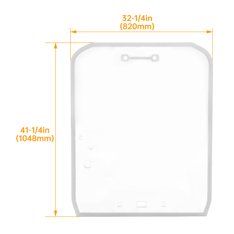 Door Glass Window for Kubota Skid Steer SVL65 SVL75 SVL90 SVL95 Tractor Loader