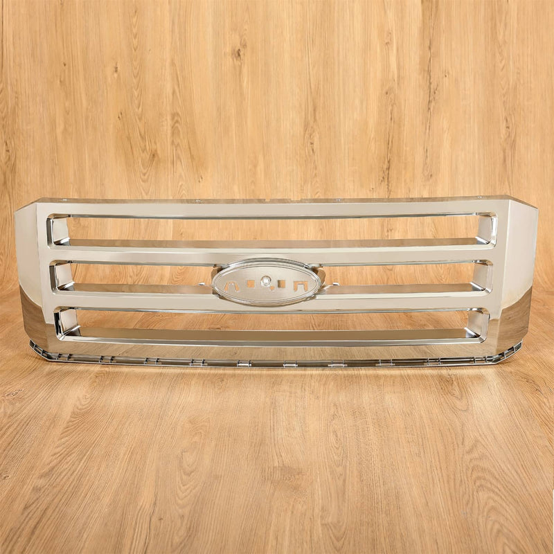 DURAFORCE Front Grille Assembly Chrome Shell And Insert for Ford Expedition 2007-2014