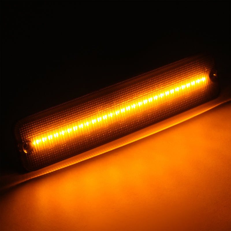 Front Side Marker Lights Turn Signal for Jeep Wrangler YJ 1987-1995 Smoked Amber