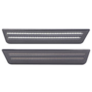 DURAFORCE White/Smoke Rear Bumper LED Side Marker Lights for Dodge Charger 2011-2014 Pair