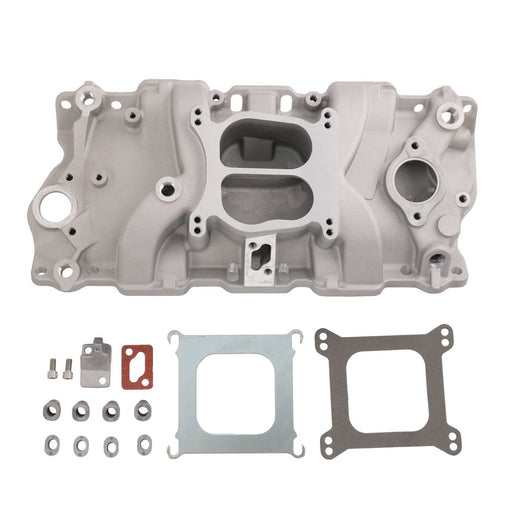DURAFORCE 262-400 Dual Plane Front Intake Manifold for Small Block Chevy SBC 1955-1986