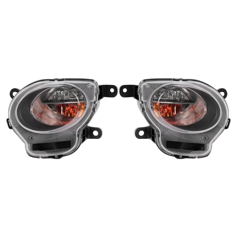DURAFORCE Turn Signal Parking Lights Clear Lens Front Left Right for Fiat 500 2012-2017