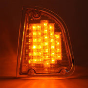 DURAFORCE Clear LED Turn Signal Lights for Kenworth KW K300 T300 T330 T600 86-08 Pair