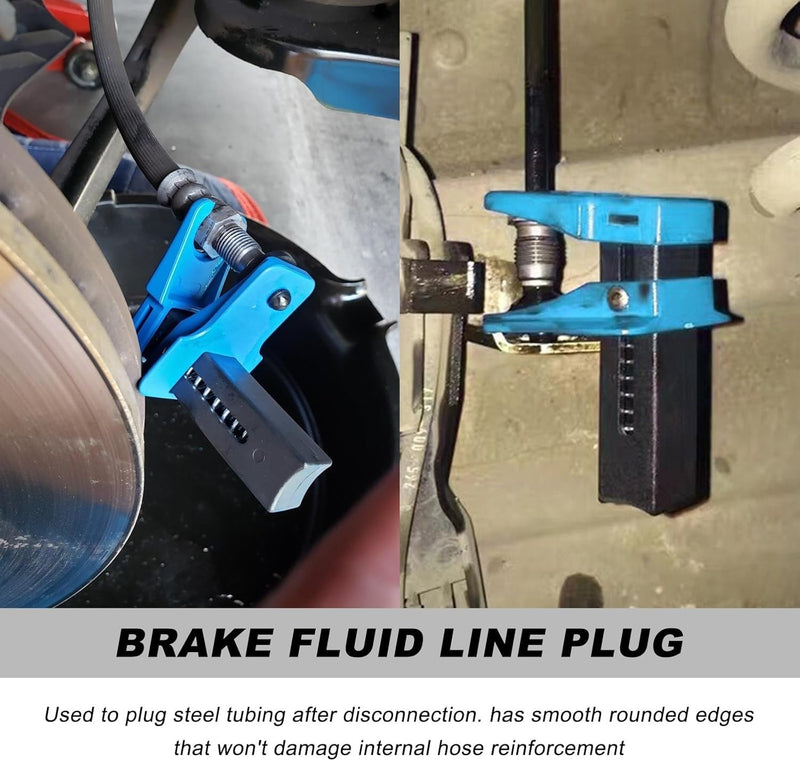 4pc Universal Auto Steel Line Stopper Kit Brake Fluid Line Clamp Tool for Brake