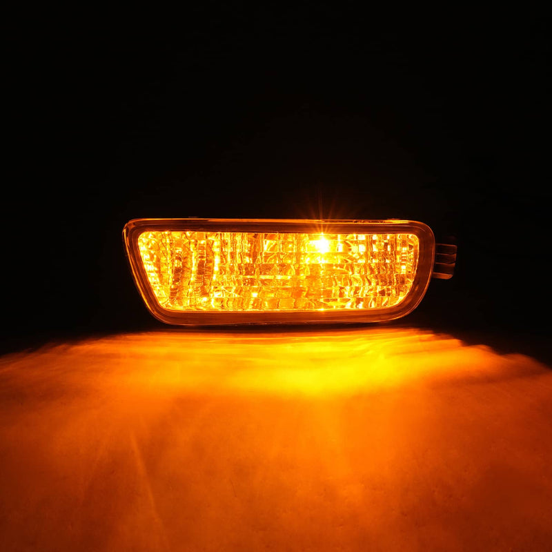 DURAFORCE Pair Bumper Turn Signal Lights for Toyota Tacoma 2001-2004 Driver Passenger Side