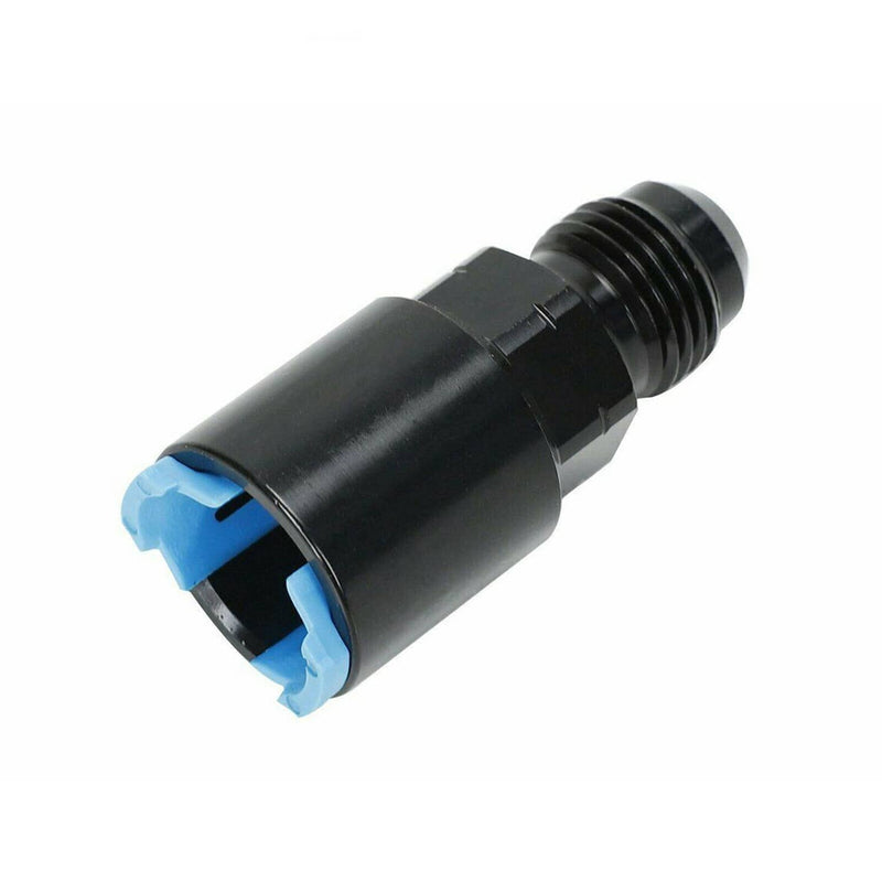 Black -6AN AN6 Fuel Adapter Fitting to 3/8 GM Quick Connect LS Clip Female