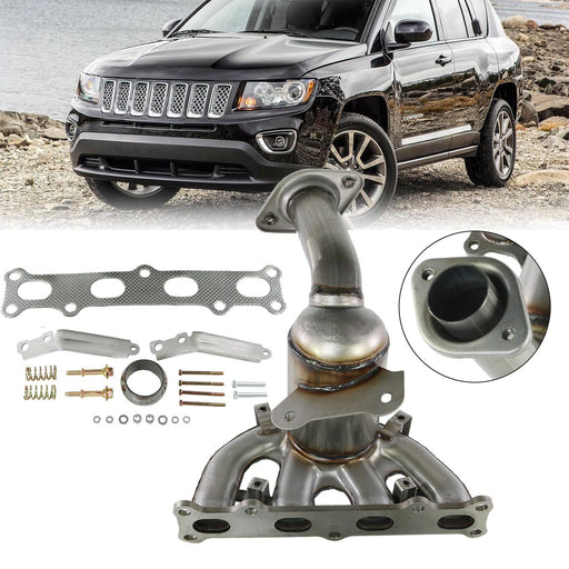 DURAFORCE Catalytic Converter Exhaust Manifold for Jeep Compass Patriot 2.4 4WD 2007-2017