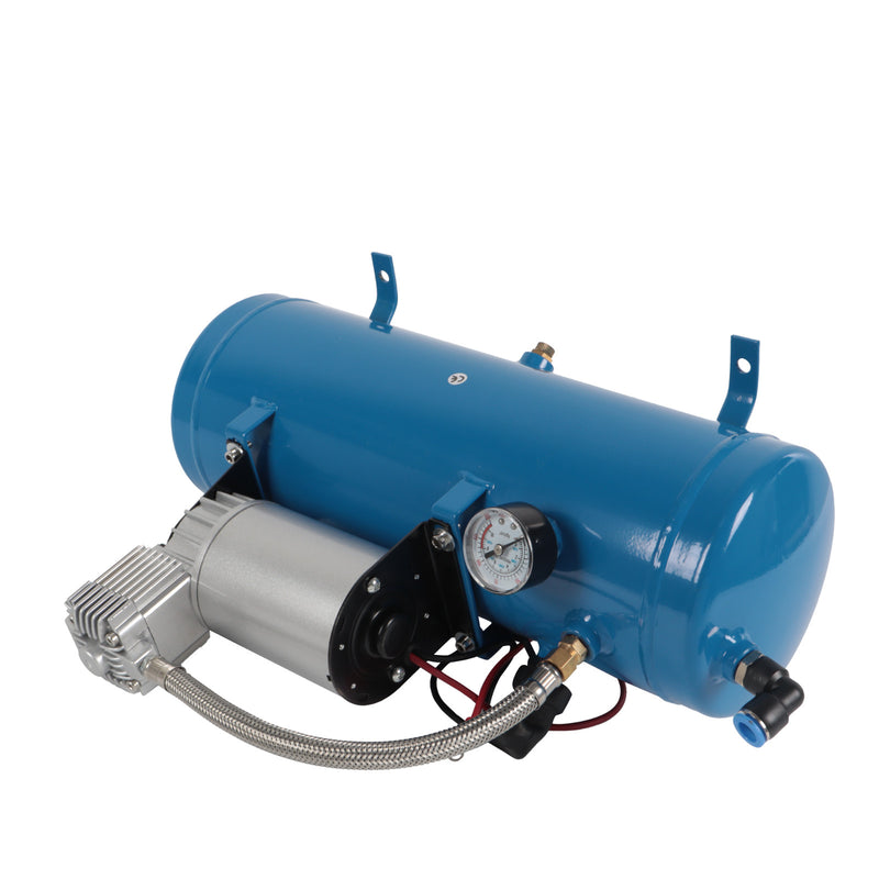 150PSI Air Compressor 6 Liter Tank DC 12V for Train Horns Motorhome Tires