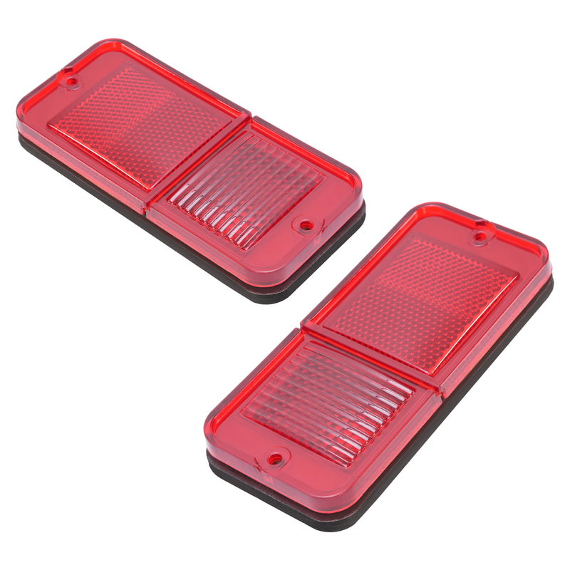 Rear Red Side Marker Lights for Chevrolet GMC C/K Pickup Trucks 1968-1972 Set
