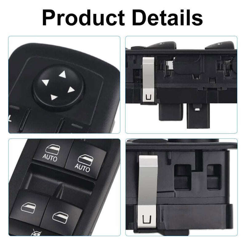 56046823AE Black Front Driver Side Window Switch for 2016-2018 Ram 1500 2500