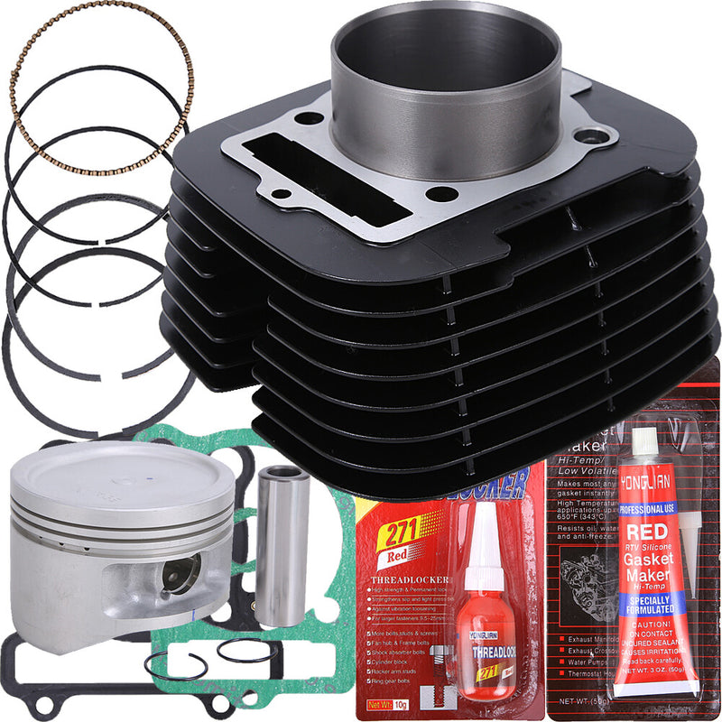 Cylinder Piston Gasket Top End Rebuild Kit for Yamaha Big Bear 400 2000-2012 ATV