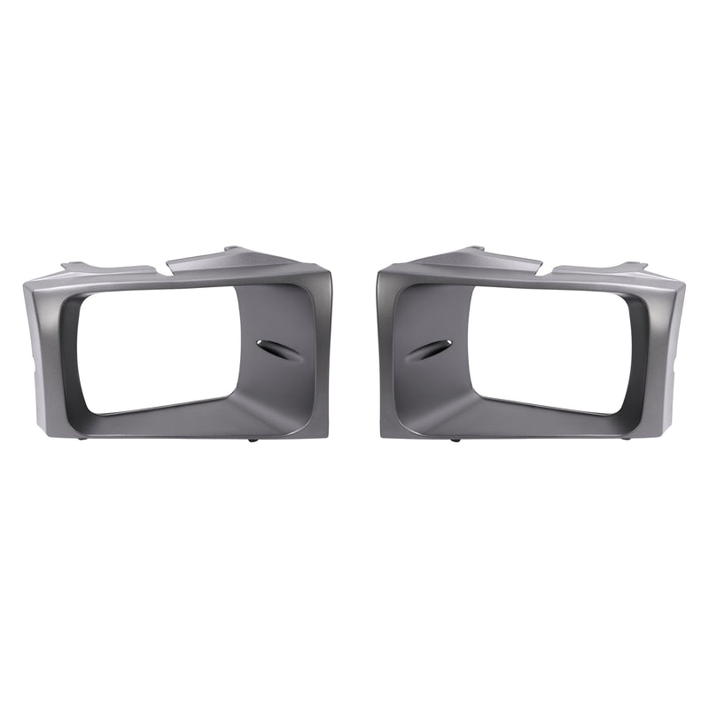 Headlight Door Set Bezel for Ford Super Duty F250 F350 F450 F550 1999-2004 2PCS