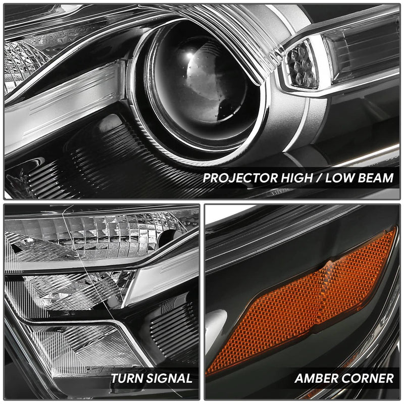 Pair Housing Amber Corner Projector Headlight for Ford Taurus 2013-2019 Pair