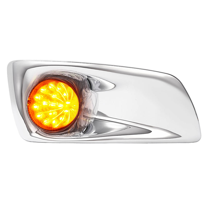 Right Side LED Clear Lens Fog Light Bezel for Kenworth T660 2007-2017