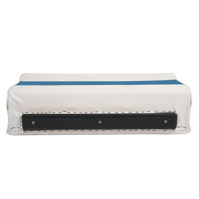 #8WD95-1B-204 28" Pontoon Bench Seat Cushion Set Navy White Blue