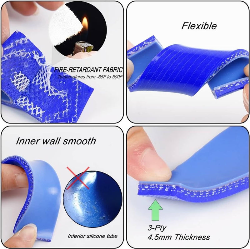 Silicone Radiator Hose Kit for 1992-2000 Honda Civic D15 D16 SOHC EG EK Blue