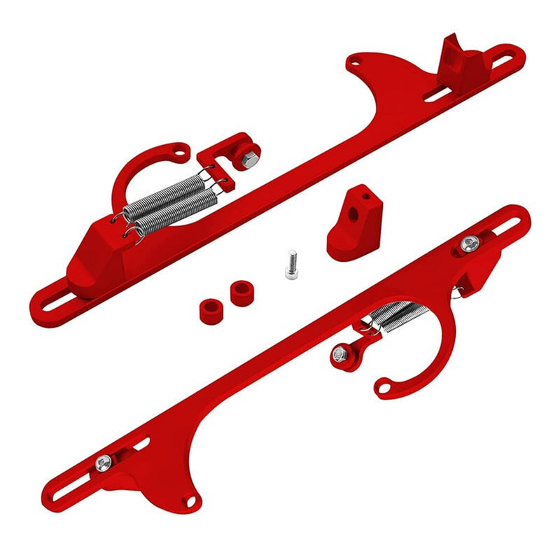 RED Aluminum Throttle Cable Carburetor Bracket for 4150 4160 Carb 307 350 SBC