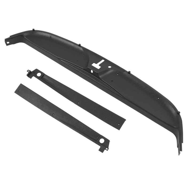 DURAFORCE Rear Inner Window Trim Set for Chevrolet Corvette Coupe Black 1984-1996